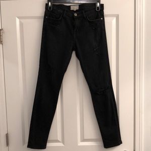 Current/Elliot distressed skinny jeans